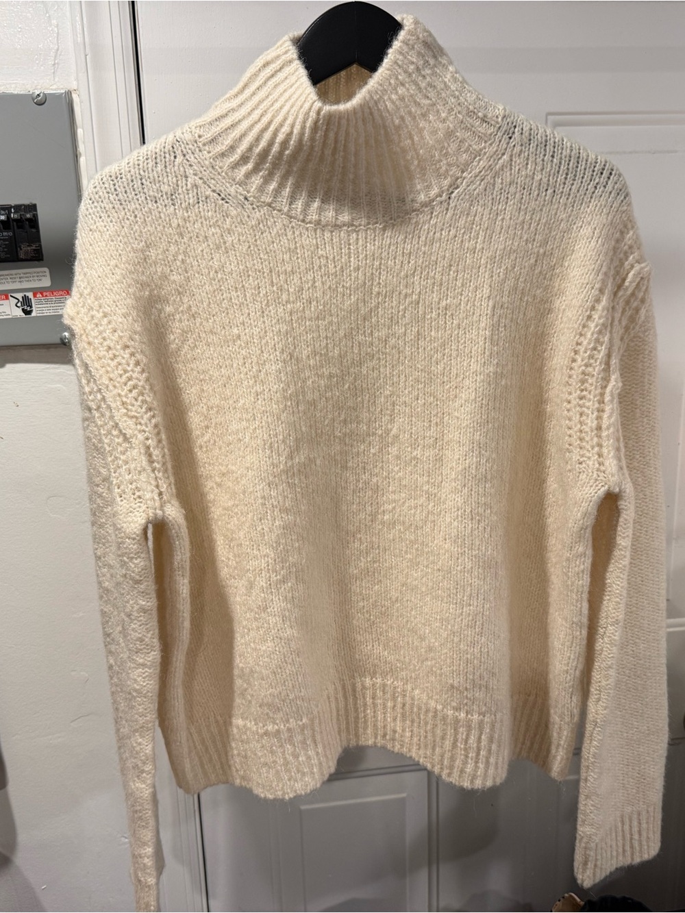 NWOT Topshop Cream Turtleneck